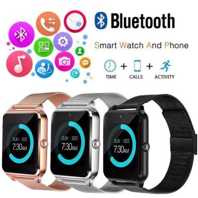 China MP3 Playback Touch Screen Watch Cell Phone With Camera SIM Card Smartwatch for sale