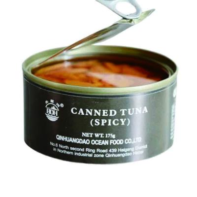 China High Quality Convenient Flavor 175g Spicy Surface Ration Canned Fish Food Shredded Canned Tuna For Sale for sale