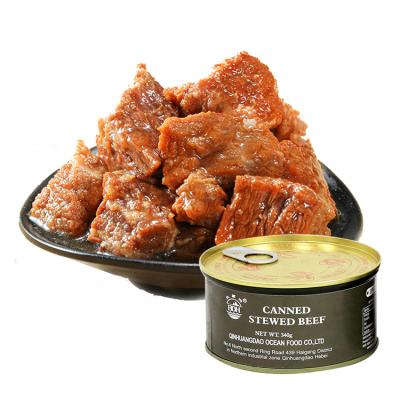 China Without preservatives or artificial outdoor food energy ration ready-made canned crap 397g canned pork for sale