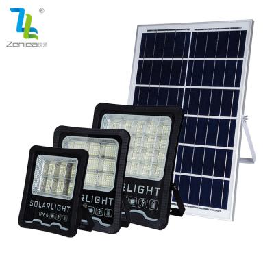 China Outdoor ABS IP66 50w 100w 200w Smd Garden Light Control Waterproof Solar Led Street Light Garden Flood Light for sale