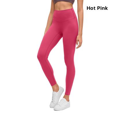 China Breathable No Front Seam Line Gym Womens Workout Yoga Pants High Waisted Fitness Sublimation Recycled Leggings for sale