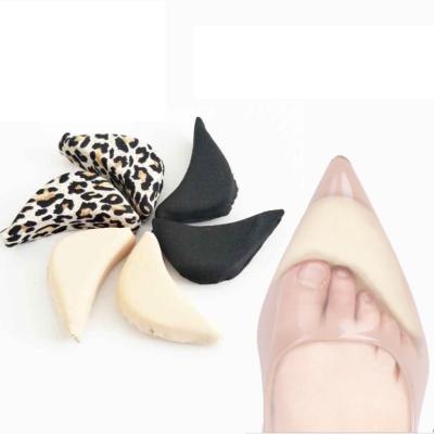 China Polyester Upper Grip Pointed Round High Heel Toe Insert Women Shoe Inserts Anti Pain Cushion Forefoot Half Meter Shoes Pad for sale