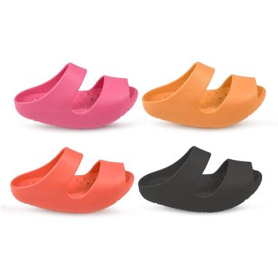 China Fashion trend new style rocking slippers four seasons non-slip slope heel Yaoyao shoes particle massage thick EVA fitness soled shoes for sale