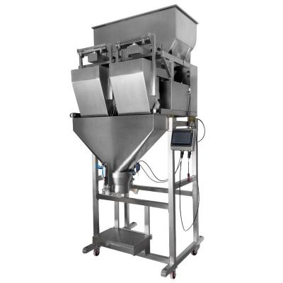 China Food 2 Head 3L Hopper Linear Weigher For Rice Packing Machine for sale