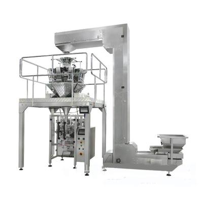 China High efficiency automatic multihead weigher weighing packing machine candy peanut cookie bag packaging machine system for sale