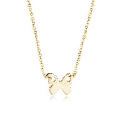 China Fashion Trend 925 Sterling Silver Delicate Pendant Butterfly Charm Necklace CLASSIC Jewelry for sale