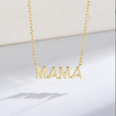 China FASHIONABLE Tasty 925 Sterling Silver Letter Mama Name Necklace for Mom Gift for sale