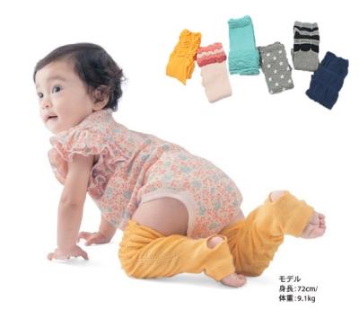 China Antibacterial CHILD'S BASIC Cotton Knee Newborn Baby Boy Crawling Leg Warmers for sale