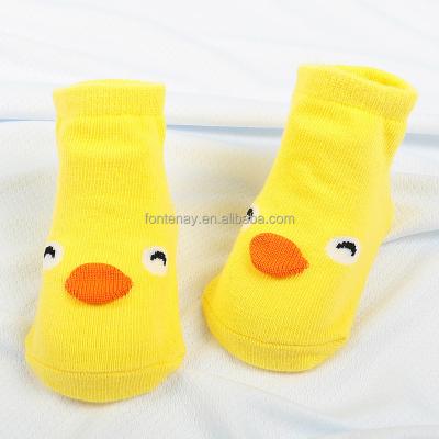 China Baby Boy Girls Kids Slipper 3d Cartoon Girl Antibacterial Tube Sock for sale