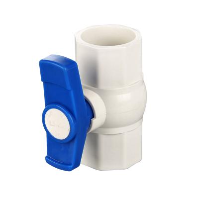 China General Professional Single Handle Professional Single Handle 1/2 Inch Professional Astm Support OEM Free Sample Blue PVC Plastic Octagonal Octagonal Ball Valve for sale