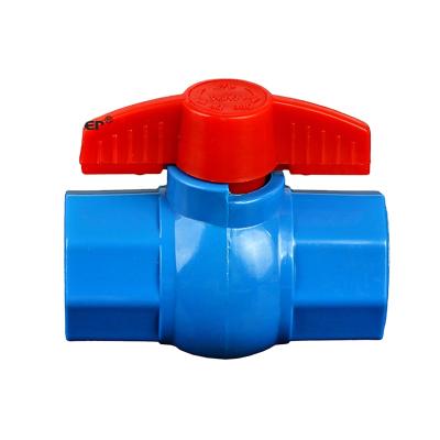 China General Whole Certificate Approved Lever Handle 1/2 Inch Ball Valve Sizes PVC Octagonal Ball Valve for sale