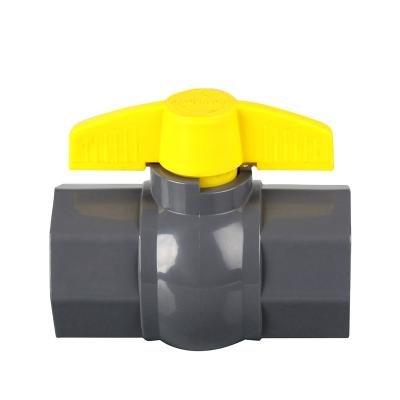 China General Wholesale Professional Irrigation Plastic Valve PVC Ball Valves Octagonal Female Threaded End Ball Valve for sale