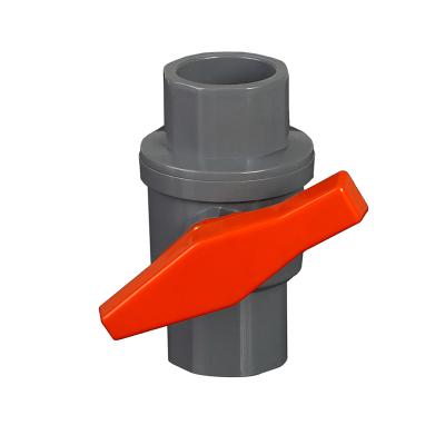 China General Farm Irrigation Tools Plastic Water Pipe Fittings Male Female One Piece PVC Two Piece Ball Valve for sale