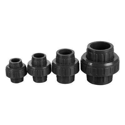 China UPVC General Industrial Unions PN16 Pipe Fittings Unions Pipe Fittings PVC Threaded Equal Union for sale