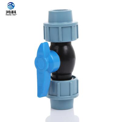 China Factory General Custom Supply 2 Inch Double Union Plastic PVC UPVC Plug Manual Ball Valve for sale