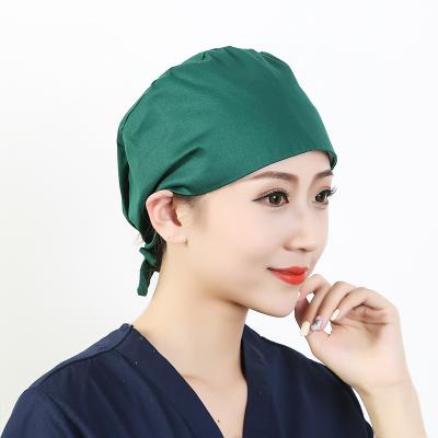 China Soft Headband Accessories Doctor Scrub Hats Nurse Cotton Headband Homefront Pet Working Elastic Dental Surgical Medical Hats Elastic Scrub Hat For Women for sale