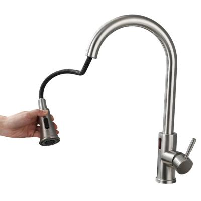 China F03N21LS Modern Hot Sale Kitchen Sink Faucet Pull Down Sensor Touch Kitchen Faucets Mixer Water Tap for sale