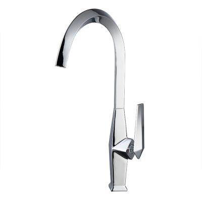 China F03S40CP New Design Modern Chrome Kitchen Sink Mixer Tap Brass Single Handle Water Faucet Kitchen Faucet for sale