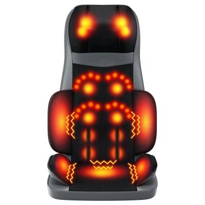 China Massage Cushion For Foot Best Selling Car Electric Home Office Full Body Massage Infrared Heat Vibration Neck Back Shiatsu Massage Cushion For Body for sale