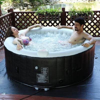 China Unisex Inflatable Bathtub Family SPA Folding Bathtub Surf Bubble Bath Massage Constant Temperature Wave Making Pool for sale