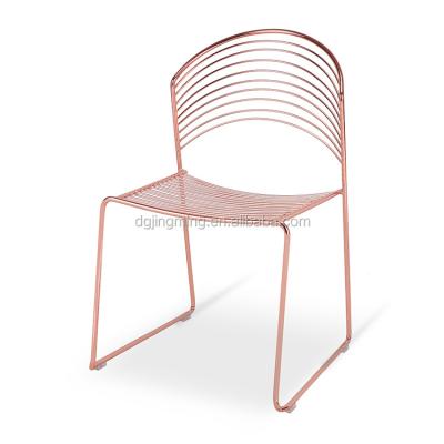 China Modern Stackable Wire Dining Chair For Event Rental for sale