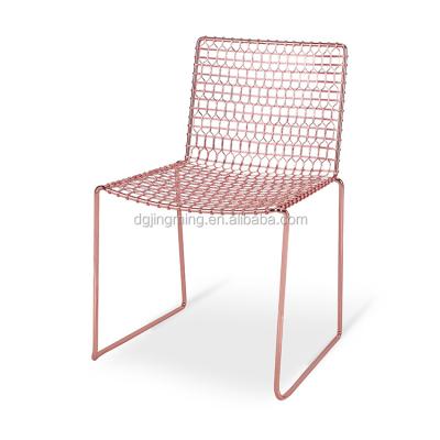 China Modern Restaurant Chair Metal Wire Dining Chair Factory for sale