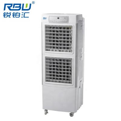 China Humidity Display High Cost Performance Two Air Outlets Portable Evaporative Air Cooler For Large Space for sale