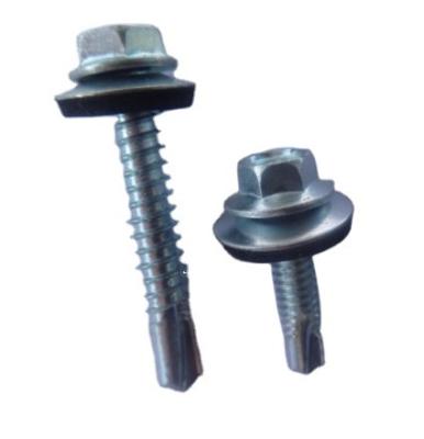 China Online Wholesale Professional HEX Manufacturer Color Hex Head Self Drilling Screw With EPDM Gasket for sale