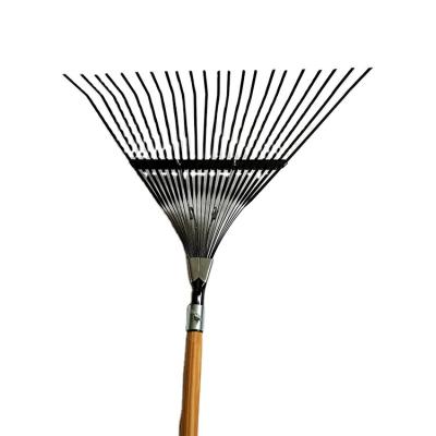 China Professional Garden Rake China Manufacturer Finely Processed Trade Wooden Handle Rake For Use for sale