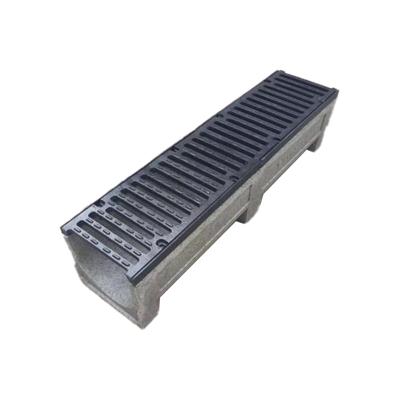 China Modern Polymer Concrete Drainage Ditch Height 200mm Stainless Steel Grating Drainage Channel Cover Trench Cover Drain Grate for sale