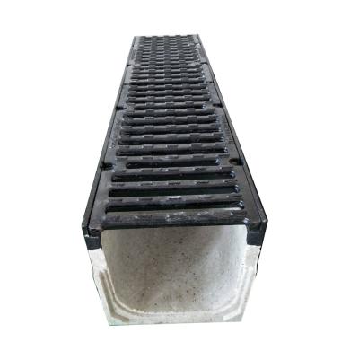 China Null Driveway Drain Trench Systems Outdoor Storm Metal Grates Cover Concrete Resin Drainage Channel for sale