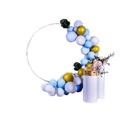 China Wedding Birthday Party Background decoration Decoration metal Arch Frame Stand wedding props wrought iron ring arches lawn wedding Round Backdrop Stand for Party Event for sale