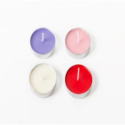 China Birthdays Hot Sale Romantic Birthday Smokeless Candles Multi-Colored Tea Light Candle Unscented Tealight for sale