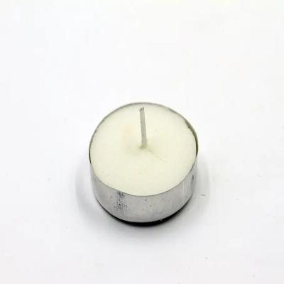 China Birthdays Paraffin Wax Tealight Tin Candle With Fragrance Colored Smokeless Cylinder Shaped Tealight for sale