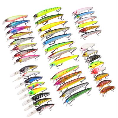 China 43pcs Bait and Lure Minnow Hard Crank Plastic Miscellaneous Fishing Lure for sale