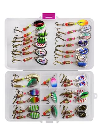 China 10/30 Pcs Set Mixed Colorful Paint Fish Bait Metal Fishing Lure Set Combo Spinner Fishing Lure Kit 56g/150g for sale