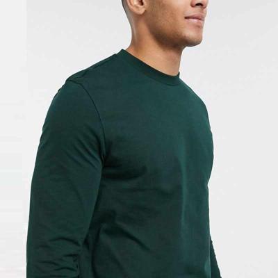 China Fashion New Design 280gsm Cotton Spandex Anti Shrink Long Sleeve Regular Fit Clothes For Men for sale