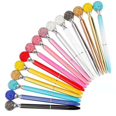 China Diamond Ballpoint Pen Colorful Metal Pen With Custom Logo 2021 Great Gift For Popular Handsome Novelty Stylus for sale