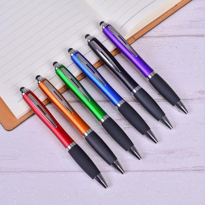 China Hot Sale Popular Ballpen Cheap Single Touch Pen Promotion Tip Pen Gift Custom Logo Printed Hotel Plastic Ballpoint Pen for sale