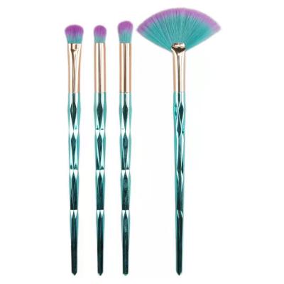 China Lake Blue Eye Brush 4pcs Small Spot Brush With Diamond Handle Single Eye Shadow Brush for sale