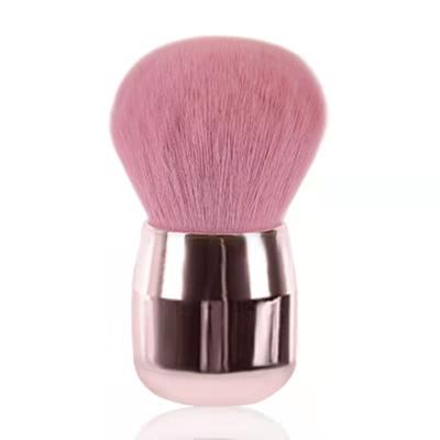 China Custom Cosmetic Private Label Face Makeup Large Logo Kabuki Make Up Smudge Brush Blush Powder Brush for sale