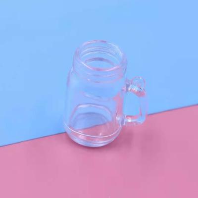 China Fashional Souvenir Gifts Mini Simulation Plastic Mason Jar Mug Diy Food Game Mason Cup for sale