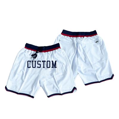 China 2022 New Throwback Summer Spring Basketball Shorts Custom Breathable 100% Cotton Mesh Cycling Running Shorts For Men for sale