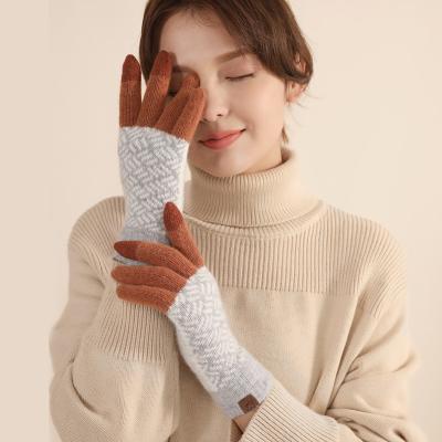 China Simple Warm Winter Touch Screen Gloves Knit Gloves for sale