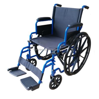 China Lightweight Manual Transport Wheelchair Steel Folding Lightweight Manual Wheelchair For Disabled WH932 for sale