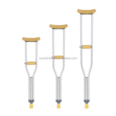 China Crutches CR202 aluminum comfortable for the child and adult walking crutches in the armpit crutch of three sizes for sale