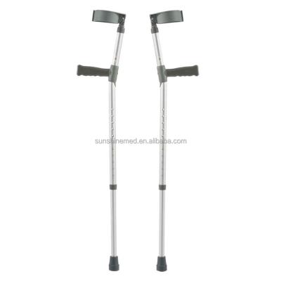 China Comfortable CR204 Forearm Crutch Makers Supports Elbow Aluminum Walking Crutches For Disabled for sale