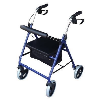 China Convenient Mobility Aids Lightweight Aluminum Rollator Walker With Seat Rolling Walker For Seniors RO501 for sale