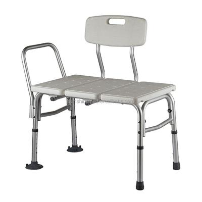 China Comfortable Bathroom Safety Aid Transfer Bench With Backrest Shower Chair For Elder Care Product BA397 for sale