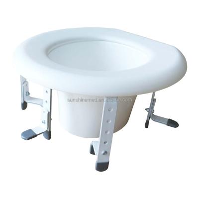 China Easy Operation Bathroom Commode Safety Toilet Seat Riser For Disabled Toilet Aid Riser With Lid Older BA349 for sale